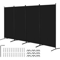 Vevor - Raumteiler 4 Paneele Paravent 3464 x 1840 x 520 mm, faltbarer Sichtschutz & tragbarer Trennwandteiler zur Raumtrennung, freistehende Vevor - Raumteiler 4 Paneele Paravent 3464 x 1840 x 520 mm, faltbarer Sichtschutz & tragbarer Trennwandteiler zur Raumtrennung, freistehende von VEVOR