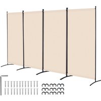 VEVOR Raumteiler 4 Paneele Paravent 3464 x 1840 x 520 mm, faltbarer Sichtschutz & tragbarer Trennwandteiler zur Raumtrennung, freistehende Raumteiler von VEVOR