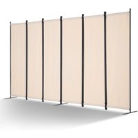 VEVOR Raumteiler 6 Paneele Paravent 3110 x 1805 x 450 mm, faltbarer Sichtschutz & tragbarer Trennwandteiler zur Raumtrennung, freistehende Raumteiler von VEVOR