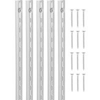 Vevor - Regalpilaster, 990 mm, 10er-Pack, aufrechtes Wandregalsystem, robustes Stützsystem mit Einzelschlitz-Regalschienen, 40 Schrauben, geeignet Vevor - Regalpilaster, 990 mm, 10er-Pack, aufrechtes Wandregalsystem, robustes Stützsystem mit Einzelschlitz-Regalschienen, 40 Schrauben, geeignet von VEVOR