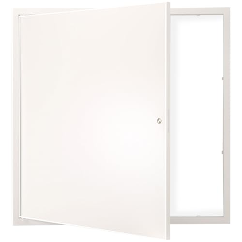 VEVOR Revisionsklappe 613 x 613 mm Revisionstür Verzinktes Stahlblech Trockenbau, 165° Arbeitsbereich Wartungklappe Unterputzklappe Revisionsklappe Nockenriegelschloss, Zugangtür Revisionsplatte von VEVOR
