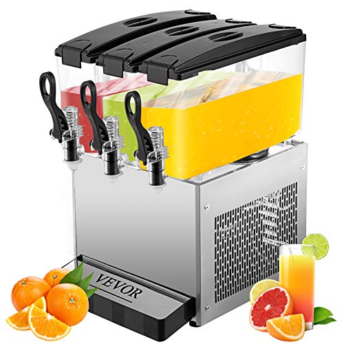 VEVOR Saftdispenser mit Klapphahn schwarz Saftdispenser mit Zapfhahn 12 L x 3 saftdispenser von VEVOR