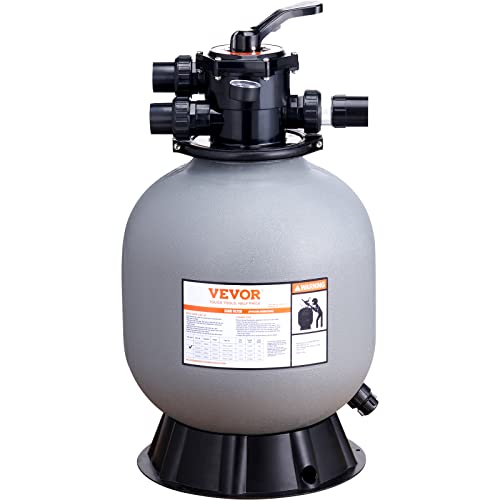 VEVOR Sandfilteranlage 45GPM Durchfluss Filteranlage 482,6mm Sandfilter 1-1/2Zoll Einlass-/Auslassdurchmesser Filterkessel HDPE Filterpumpe 7-Wege-Mehrwegeventil Sandfilterpumpe 458x458x835mm VEVOR Sandfilteranlage 45GPM Durchfluss Filteranlage 482,6mm Sandfilter 1-1/2Zoll Einlass-/Auslassdurchmesser Filterkessel HDPE Filterpumpe 7-Wege-Mehrwegeventil Sandfilterpumpe 458x458x835mm von VEVOR