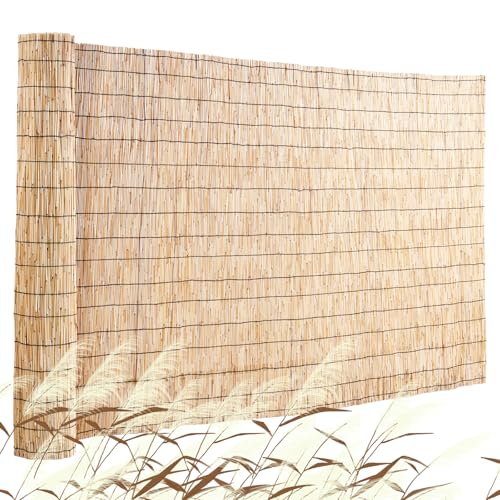 VEVOR Schilfmatten Sichtschutz Zaun, 1,7 x 5 m, 1er-Set Schilfrohrmatte, Balkon-Schilfmatte für die Terrasse im Hinterhof, dekorativer Zaun für Gartenzaun, Trennwand, Sichtschutz VEVOR Schilfmatten Sichtschutz Zaun, 1,7 x 5 m, 1er-Set Schilfrohrmatte, Balkon-Schilfmatte für die Terrasse im Hinterhof, dekorativer Zaun für Gartenzaun, Trennwand, Sichtschutz von VEVOR