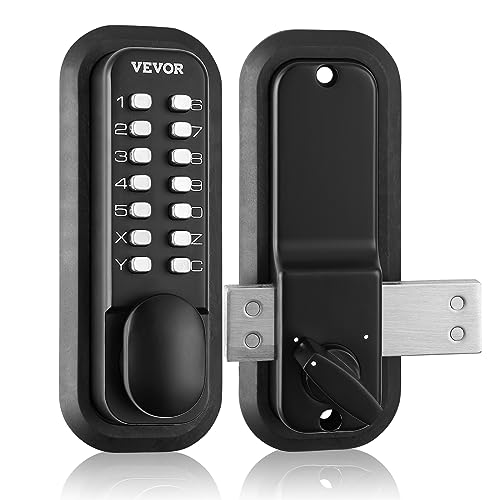 VEVOR Schlüsselloses Türschloss mit Mechanischem Codeschloss, 40/50 mm Riegel, Passwortschloss, 35–65 mm Türstärke Kombination Code Türschloss Schwarz Geeignet für Garage, Hotel, Büro, Studio usw. VEVOR Schlüsselloses Türschloss mit Mechanischem Codeschloss, 40/50 mm Riegel, Passwortschloss, 35–65 mm Türstärke Kombination Code Türschloss Schwarz Geeignet für Garage, Hotel, Büro, Studio usw. von VEVOR