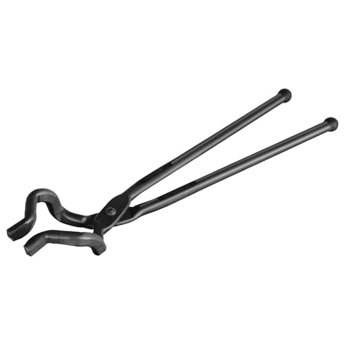 VEVOR Schmiedezange, 463 x 78 x 52,3 mm Z-V-Bit-Schmiedezange 96 ± 5° Maximaler Backenwinkel, Z-V-Bit-Zange aus Kohlenstoffstahl, 10,4 mm Max. Backenstärke von VEVOR
