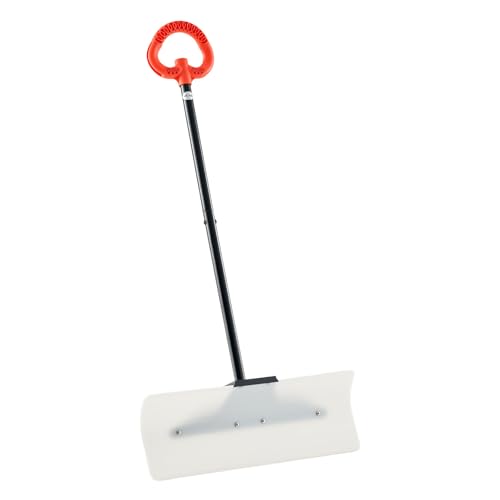 VEVOR Schneeschaufel, 610x1250mm Schneeräumer mit ergonomischem Griff, HDPE-Schaufelblatt, Schneeräumwerkzeug, tragbarer Schneeschieber zum Reinigen von Einfahrten, Treppen und Gehwegen von VEVOR