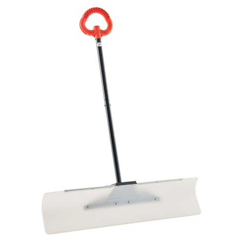 VEVOR Schneeschaufel, 915x1250mm Schneeräumer mit ergonomischem Griff, HDPE-Schaufelblatt, Schneeräumwerkzeug, tragbarer Schneeschieber zum Reinigen von Einfahrten, Treppen und Gehwegen von VEVOR