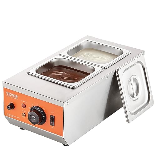 VEVOR Schokolade Schmelztiegel Kommerzielle Elektrische Schokolade Schmelzgerät 800 W, Schmelztiegel Schmelztiegel Edelstahl, 2 x 3,5 L Behälter Schokolade Schmelzmaschine Schmelztiegel Topf VEVOR Schokolade Schmelztiegel Kommerzielle Elektrische Schokolade Schmelzgerät 800 W, Schmelztiegel Schmelztiegel Edelstahl, 2 x 3,5 L Behälter Schokolade Schmelzmaschine Schmelztiegel Topf von VEVOR