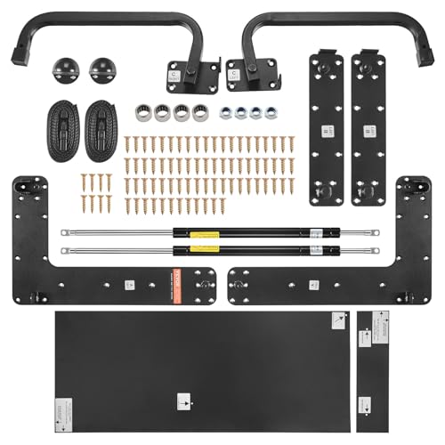 VEVOR Schrankbettfedern Mechanismus 2185 x 1700 x 2210 mm, Murphy-Bett-Bausatz, Queen Deluxe, DIY-Bausatz mechanische Hardware für Wandbetten, pneumatische Hebel-Bettstütze, Klappschrank-Wandbett von VEVOR