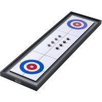 VEVOR Shuffleboard und Curling 2-in-1-Brettspiele, 45 Zoll tragbares Tischset, zweiseitiges Tisch-Shuffleboard mit 8 rollenden Pucks, Shuffleboard von VEVOR