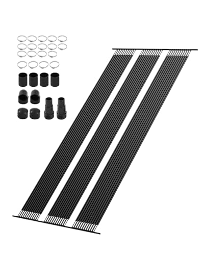 VEVOR Solarkollektor Poolheizung, 1235x7340 mm HDPE-Pool-Heizsystem, mit komplettem Zubehör, Solar-Poolpanel, erhöht die Wassertemperatur, für oberirdische und unterirdische Pools von VEVOR