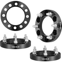 VEVOR Spurverbreiterungen, 1 Zoll 6 x 5,5 Zoll Radadapter, 6 Radbolzen, 108 mm Bohrung, nabenzentrische M12 x 1,5 Bolzen-Abstandshalter, passend für von VEVOR