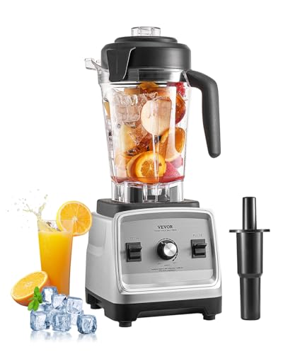 VEVOR Standmixer Smoothie Maker Blender 1600 W 2,5 L professioneller Mixer mit leistungsstarkem Motor, multifunktionaler Mixer zur Lebensmittelverarbeitung für Smoothies/Milchshakes/Säfte von VEVOR