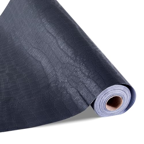 VEVOR Tapete selbstklebend, 40 cm x 10 m, Wandtapete, Klebefolie mit rissiger Struktur, Möbelfolie, Möbelaufkleber, dekorative Vinylrolle für Schlafzimmer, Küche, Büro, Badezimmer, Schwarz VEVOR Tapete selbstklebend, 40 cm x 10 m, Wandtapete, Klebefolie mit rissiger Struktur, Möbelfolie, Möbelaufkleber, dekorative Vinylrolle für Schlafzimmer, Küche, Büro, Badezimmer, Schwarz von VEVOR