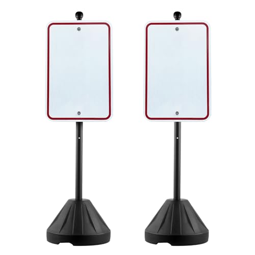 VEVOR Tragbarer Schilderpfosten, 1,52 m 2 Stk. Schilderpfostenhalter aus Gusseisen, rollbarer Parkschildständer für Parkverbots-Straßenschilder, Behindertenparkplatzschild, mit Sockel, Schwarz VEVOR Tragbarer Schilderpfosten, 1,52 m 2 Stk. Schilderpfostenhalter aus Gusseisen, rollbarer Parkschildständer für Parkverbots-Straßenschilder, Behindertenparkplatzschild, mit Sockel, Schwarz von VEVOR
