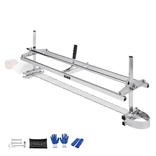 VEVOR Tragbares Sägewerk 355-1219mm Kettensägenmühle Max. Schnittdicke 5,08-300mm Kettensägewerk mit Einer Größe von 1221x312x473mm Geeignet für eine Vielzahl von Holzschneideanforderungen von VEVOR