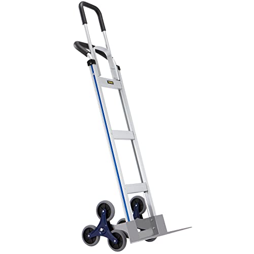 VEVOR Transportkarre 150-250kg Sackkarre Aluminiumlegierung Treppensackkarre Leichtgängige Räder Treppensteiger doppelte Griffe 45,3x22,7cm Ladefläche für Lagerhäuser Flughäfen Einkaufszentren VEVOR Transportkarre 150-250kg Sackkarre Aluminiumlegierung Treppensackkarre Leichtgängige Räder Treppensteiger doppelte Griffe 45,3x22,7cm Ladefläche für Lagerhäuser Flughäfen Einkaufszentren von VEVOR