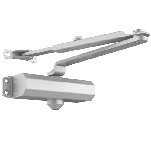VEVOR Türschließer automatischer Torschließer für gewerbliche oder private Nutzung für Türgewichte bis 68 kg Stangentürschließer mit hydraulischem Puffer Gehäuse aus Aluminiumguss Silber VEVOR Türschließer automatischer Torschließer für gewerbliche oder private Nutzung für Türgewichte bis 68 kg Stangentürschließer mit hydraulischem Puffer Gehäuse aus Aluminiumguss Silber von VEVOR