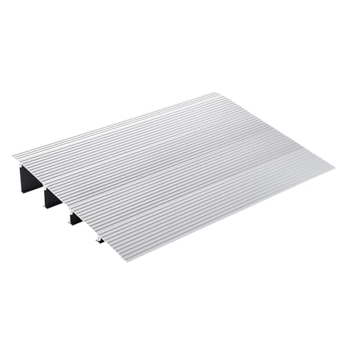 VEVOR Türschwellenrampe 56,3 x 86,4 x 10,2 cm Rollstuhlrampe 362,8 kg Tragfähigkeit Auffahrrampe aus Aluminiumlegierung Bordsteinrampe modulares Design Schwellenrampe rutschfest Aluminiumrampe Rampe VEVOR Türschwellenrampe 56,3 x 86,4 x 10,2 cm Rollstuhlrampe 362,8 kg Tragfähigkeit Auffahrrampe aus Aluminiumlegierung Bordsteinrampe modulares Design Schwellenrampe rutschfest Aluminiumrampe Rampe von VEVOR