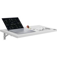 Wandklapptisch, 80 x 40 cm, Klapptisch, schwebender Schreibtisch mit Eisenhalterung, herunterklappbarer Schreibtisch für kleine Räume, Heimbüro, von VEVOR