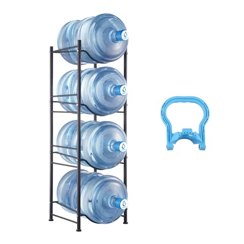 VEVOR Wasserkrughalter mit 4 Ebenen, 5 Gal Wasserflaschenhalter, einreihiges Wasserflaschenregal aus Eisen für 4 Flaschen, robustes Wasserkrugregal Wasserkrughalter für Küche Büro Wohnzimmer schwarz VEVOR Wasserkrughalter mit 4 Ebenen, 5 Gal Wasserflaschenhalter, einreihiges Wasserflaschenregal aus Eisen für 4 Flaschen, robustes Wasserkrugregal Wasserkrughalter für Küche Büro Wohnzimmer schwarz von VEVOR