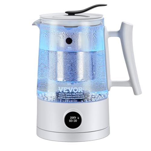 VEVOR Wasserstoff-Wasserkrug-Generator, 1,5 L Wasserstoffgenerator-Wasserkocher mit Großer Kapazität, SPE- und PEM-Technologie, Wasserstoffreicher Wasserionisierer zum Aufbrühen von Kaffee oder Tee von VEVOR