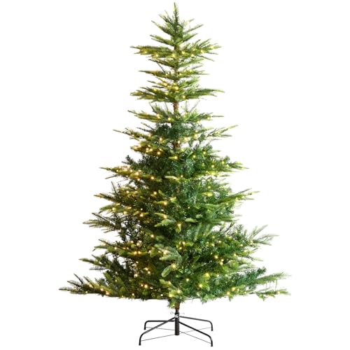 VEVOR Weihnachtsbaum, 1,2 x 1,98 m, künstlicher Christbaum, Tannenbaum mit 350 warmweißen LED-Lichtern, 900 Zweigspitzen, Metallsockel für die Dekoration zu Hause, bei Partys und im Büro VEVOR Weihnachtsbaum, 1,2 x 1,98 m, künstlicher Christbaum, Tannenbaum mit 350 warmweißen LED-Lichtern, 900 Zweigspitzen, Metallsockel für die Dekoration zu Hause, bei Partys und im Büro von VEVOR