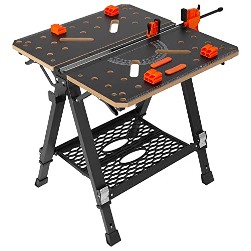 VEVOR Werk-und Spanntisch 454kg Tragfähigkeit 70x65cm Große Arbeitsfläche Klappbar 60–92cm Höhenverstellbar Werkbank MDF-Tischplatte Q195-Stahl-Rahmen Arbeitstisch zum Sägen Schleifen Reinigen VEVOR Werk-und Spanntisch 454kg Tragfähigkeit 70x65cm Große Arbeitsfläche Klappbar 60–92cm Höhenverstellbar Werkbank MDF-Tischplatte Q195-Stahl-Rahmen Arbeitstisch zum Sägen Schleifen Reinigen von VEVOR