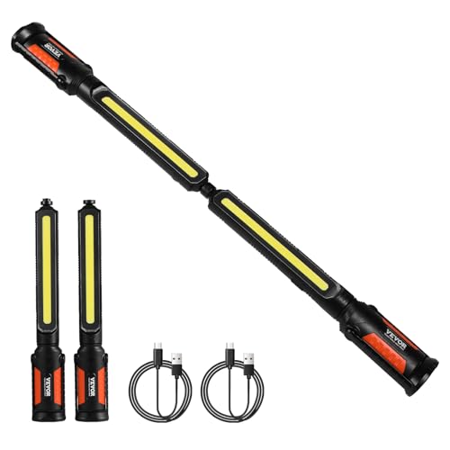VEVOR Werkstattlampe 1450 LM, Arbeitsleuchte, 4400 mAh Arbeitsscheinwerfer, magnetisches LED-Licht, Arbeitslampe für Mechaniker, für Autoreparatur, Inspektion, Garage, Werkstatt, Notbeleuchtung von VEVOR