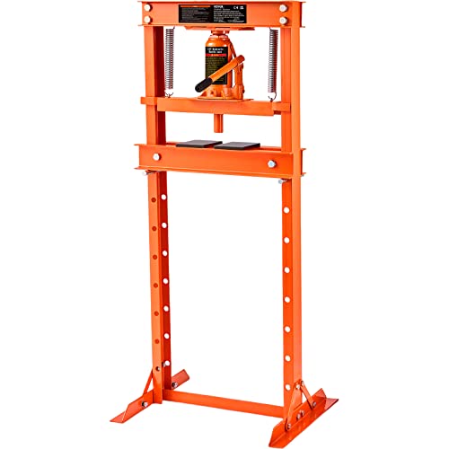 VEVOR Werkstattpresse Hydraulikpresse 12 t, Auto Kfz Rahmenpresse Presse Orange 40-705 mm, Manuelle Lagerpresse Kohlenstoffstahl Werkstattpresse für die Autobuchsen, Kugelgelenke, U-Gelenke usw. VEVOR Werkstattpresse Hydraulikpresse 12 t, Auto Kfz Rahmenpresse Presse Orange 40-705 mm, Manuelle Lagerpresse Kohlenstoffstahl Werkstattpresse für die Autobuchsen, Kugelgelenke, U-Gelenke usw. von VEVOR