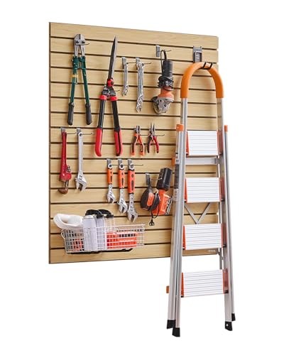 VEVOR Werkzeugwand 1220x1220x18mm, MDF-Garagen-Lamellenwand mit modularem Design, Wandhalter, 11,3 kg Lamellenwandpaneel mit Kupplungsstruktur & DIY-Zuschnitt, geeignet für Lagerung & Präsentation VEVOR Werkzeugwand 1220x1220x18mm, MDF-Garagen-Lamellenwand mit modularem Design, Wandhalter, 11,3 kg Lamellenwandpaneel mit Kupplungsstruktur & DIY-Zuschnitt, geeignet für Lagerung & Präsentation von VEVOR