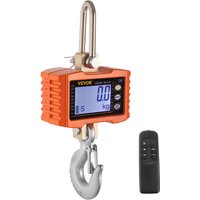VEVOR Wildwaage Digital 1 000 KG, Hängewaage Digital mit Hohe Genauigkeit, Elektronische Kranwaage Digitale Haken, Mini Tragbare Hängewaage LCD von VEVOR