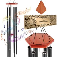 VEVOR Windspiel für draußen, 60 Zoll, Windspiel mit tiefem Ton und 6 Röhren, einzigartiges großes Gedenk-Windspiel zum Jahrestag, tolle VEVOR Windspiel für draußen, 60 Zoll, Windspiel mit tiefem Ton und 6 Röhren, einzigartiges großes Gedenk-Windspiel zum Jahrestag, tolle von VEVOR