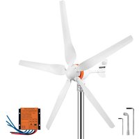 Windturbinengenerator 500W Windgenerator, 12V Elektrisch mppt Controller, 13m/s Windkraftanlage mit 5 Blatt Laderegler Windkraftgenerator von VEVOR