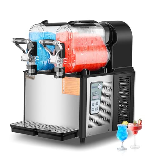 VEVOR XRJ3LX2 slush eismaschine, Edelstahl + ABS + PC von VEVOR