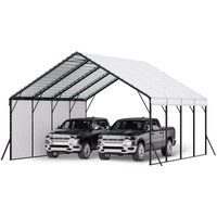 VEVOR Zeltgarage, 5,8x6x3,77 m, Carport mit stabilem Rahmen und Dach, Autogaragen-Überdachung mit abnehmbaren Seitenwänden, Mehrzweck-Autounterstand VEVOR Zeltgarage, 5,8x6x3,77 m, Carport mit stabilem Rahmen und Dach, Autogaragen-Überdachung mit abnehmbaren Seitenwänden, Mehrzweck-Autounterstand von VEVOR