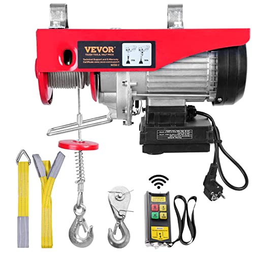 VEVOR elektrische Seilwinde 125kg bis 250kg Hubhöhe 12m Seilzug Motorwinde 510W Kupfermotor Flaschenzug 10m/min Hubgeschwindigkeit Hebezug mit kabelloser Fernbedienung Seilhebezug Kettenzug VEVOR elektrische Seilwinde 125kg bis 250kg Hubhöhe 12m Seilzug Motorwinde 510W Kupfermotor Flaschenzug 10m/min Hubgeschwindigkeit Hebezug mit kabelloser Fernbedienung Seilhebezug Kettenzug von VEVOR