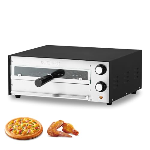 VEVOR elektrischer Pizzaofen für 305 mm Pizza 1450 W Pizzabackofen bis 300 °C, Pizzamaker mit Zeit- und Temperaturregelung, Pizzabackmaschine Pizzamaschine multifunktional Grillofen Schwarz VEVOR elektrischer Pizzaofen für 305 mm Pizza 1450 W Pizzabackofen bis 300 °C, Pizzamaker mit Zeit- und Temperaturregelung, Pizzabackmaschine Pizzamaschine multifunktional Grillofen Schwarz von VEVOR