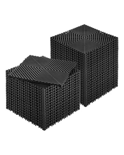 VEVOR ineinandergreifende Drainagematte Duschmatte 31 x 31 cm modulares ineinandergreifende Bodenmatten, 40 STK. Spleiß-Drainagematten, rutschfeste Drainage-Bodenfliesen, für Garage Garten Schwarz VEVOR ineinandergreifende Drainagematte Duschmatte 31 x 31 cm modulares ineinandergreifende Bodenmatten, 40 STK. Spleiß-Drainagematten, rutschfeste Drainage-Bodenfliesen, für Garage Garten Schwarz von VEVOR
