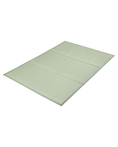 VEVOR japanische Tatami Matte Faltbare japanische Tatami-Matratze 2108 x 1397 mm (natürliches Binsengras), Bodenmatratze mit Rutschfester Rückseite, Futon-Matratze zum Schlafen Meditieren Yoga von VEVOR