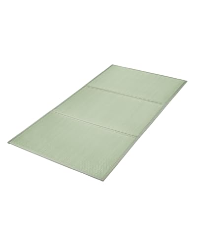 VEVOR japanische Tatami Matte Faltbare japanische Tatami-Matratze 2108 x 990 mm (natürliches Binsengras), Bodenmatratze mit Rutschfester Rückseite, Futon-Matratze zum Schlafen Meditieren von VEVOR