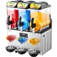 VEVOR kommerzieller Frozen Drink Maker, 15 L x 3 Slush-Maschine mit drei Tanks, 180 Tassen Margarita-Smoothie-Maschine aus Edelstahl, Slush-Maker für VEVOR kommerzieller Frozen Drink Maker, 15 L x 3 Slush-Maschine mit drei Tanks, 180 Tassen Margarita-Smoothie-Maschine aus Edelstahl, Slush-Maker für von VEVOR