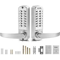 VEVOR mechanisches schlüsselloses Türschloss mit doppelseitiger Tastatur (14 Tasten), schlüsselloses Türschloss aus Edelstahl, eingebautes von VEVOR