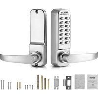 VEVOR mechanisches schlüsselloses Türschloss mit einseitiger Tastatur (14 Tasten), schlüsselloses Türschloss mit Griff, Codeschloss für Haus Büro von VEVOR