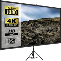 Vevor - 16:9 Beamer Leinwand 4K hd Stativleinwand Projektionsfläche 200x113cm Präsentationswand 160-Grad-Betrachtungswinkel Leinwand 200-250cm von VEVOR