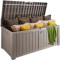 454L Auflagenbox pp Gerätebox 1430x675x605mm Aufbewahrungsbox Außenbereich 399kg Tragfähigkeit Gartenbox Kissenbox Ideal zum Aufbewahren von von VEVOR