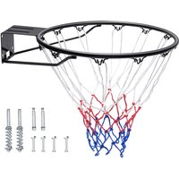 Basketballkorb Hangring Basketballring 485 mm, Basketball Basketballring Netz 595 x 485 x 120 mm Qualität-und Sicherheitsgeprüft Indoor & Outdoor, von VEVOR