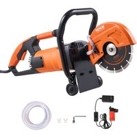 Vevor - Elektrische Betonsäge, 180 mm, Hochleistungs-Kreissäge 2000 w, Schnitttiefe 63 mm, Nass-/Trocken-Scheibensäge mit Wasserrohr, Wasserpumpe, Vevor - Elektrische Betonsäge, 180 mm, Hochleistungs-Kreissäge 2000 w, Schnitttiefe 63 mm, Nass-/Trocken-Scheibensäge mit Wasserrohr, Wasserpumpe, von VEVOR