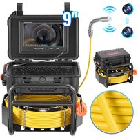 Vevor - Kanalkamera 70 m, selbstnivellierende Rohrinspektionskamera mit 512-Hz-Sender, Entfernungszähler, 9-Zoll-Bildschirm, 1080P HD-Rohrkamera mit von VEVOR